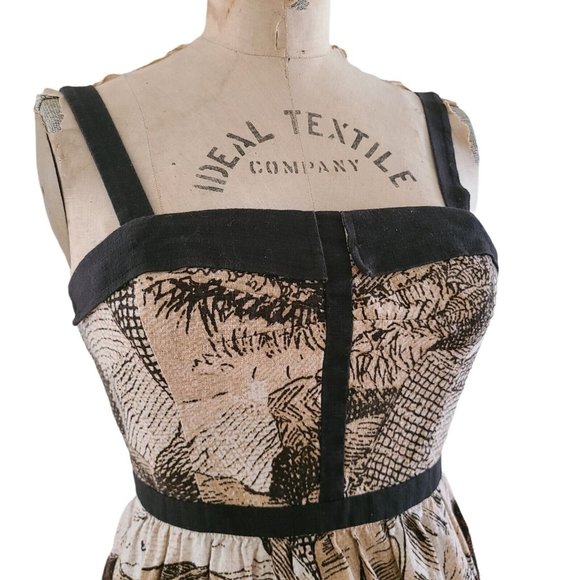 Anthropologie Liefsdottir Felidae Cheetah Dress 0 EUC - Picture 3 of 5